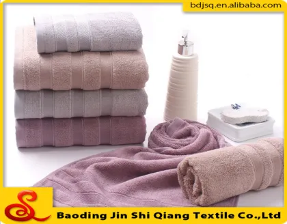 Alibaba China plain colour ribbon towel bamboo bath towel sets benefits company wholesale
