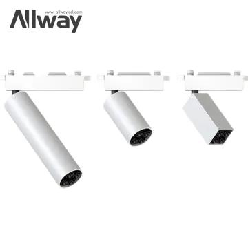 ALLWAY Fashionable Dimmable Track Lighting: Adjustable Focus Commercial LED Spotlight for Stores and Businesses