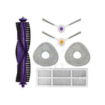 Smart Home Cleaning Accessories Kit: Roller Brush, Side Brush, Filter, Mop Cloth, and Parts for Narwal Clean Robot J3 Cleaner