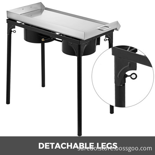 Factory Price Brand New Teppanyaki Grill Griddle Half Griddle And Half Grill Wide Stainless Steel Flat Top Griddle Grill