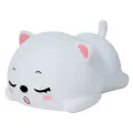 Adorable luz nocturna LED de silicona en forma de gato para habitaciones para niños