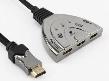 4k hdmi switch 3x1 3 in 1 out with hdmi cable