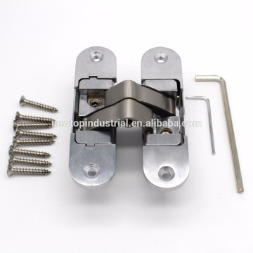 30*110mm stainless steel concealed hinge 3d adjustable hinge for wooden door