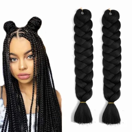 165g 82inch blonde pink burgundy blue purple black colored grey rainbow synthetic hair extensions crochet jumbo braiding hair