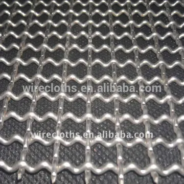 plain weave stainless steel crimped wire mesh (FACTORY)