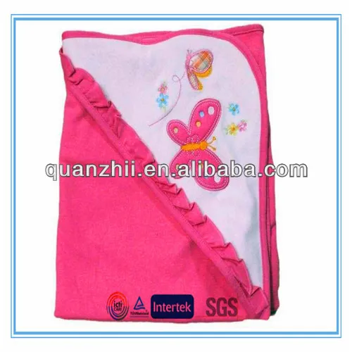 Baby blanket with printing pattern bathing use