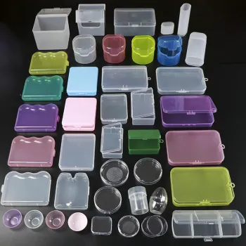 Multifunctional Packing PP Plastic Storage Case Clear Face Beauty Tools Cosmetic Remover Makeup Sponge Powder Puff Case Box