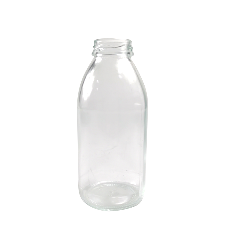 Round Glass Milk Coffee drank DRINK Bottle