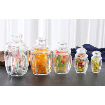 Set di barattoli acrilici in silicone a guarnizione trasparente - biscotti acrilici in plastica e barattoli di caramelle