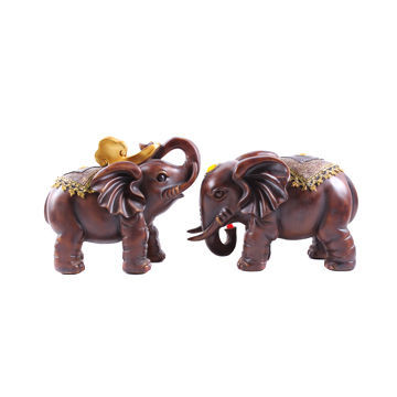 New design business present elephants decoration ornaments, Thailand resin crafts