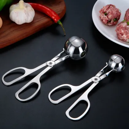 Stainless Steel Meat Ballers Meatball Spoon Meatball Clip