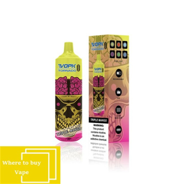 VOPK Tornado 9000 puffs Europe warehouse Digital Displa​y
