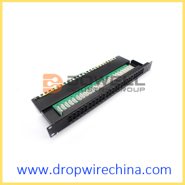 1U RJ11  Patch Panel, 50-Port Cat3 Panel