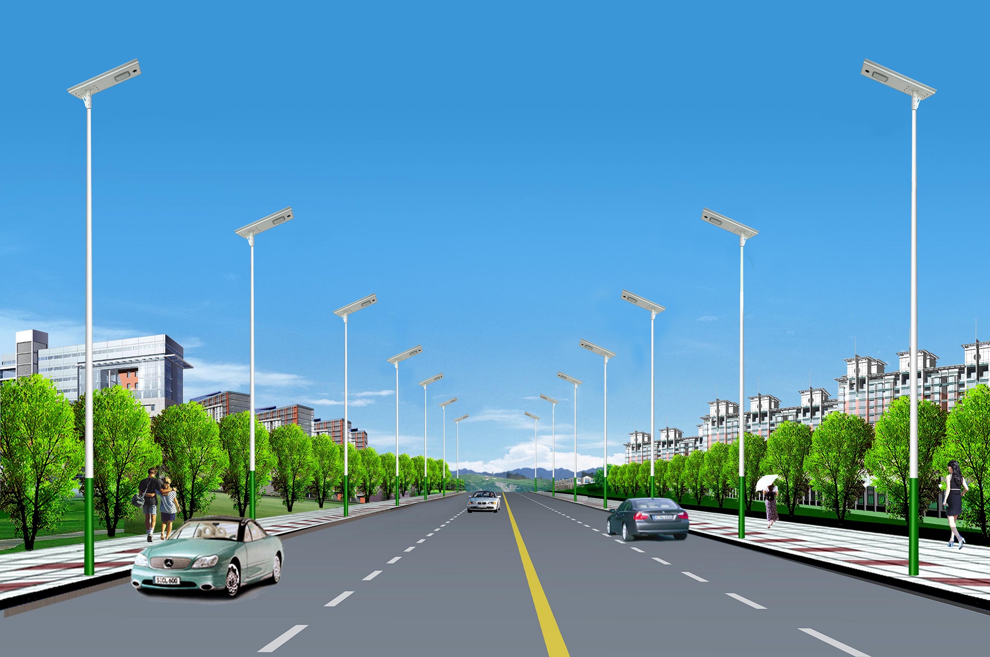 Cost-effective Efficient 80W 100W Solar Street Light