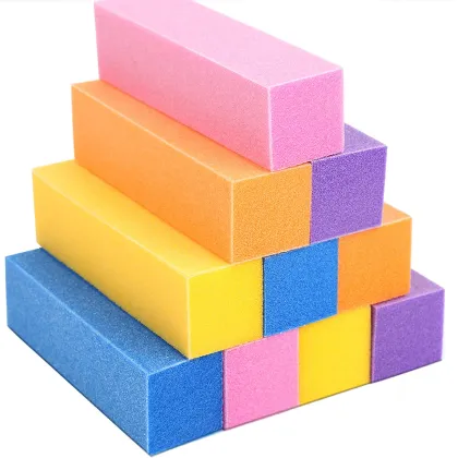 Wholesale Multi-Color Rectangle Sponge Nail Files