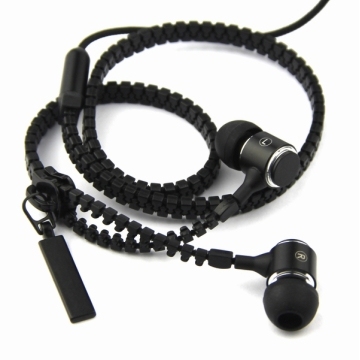Best sale Zipper Earphone with Design Patent