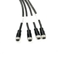 Gruppo cavi multiporta passante per montaggio a pannello con connettori Micro USB RS232 RS485