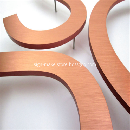 Copper Background Sign Outdoor Custom 3d Copper Letters Sign, High Quality Outdoor Custom 3d ...