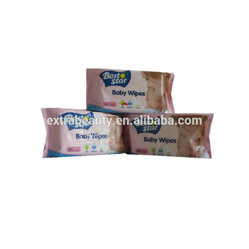 Private Label Antibacterial Flushable Organic Baby Wipes