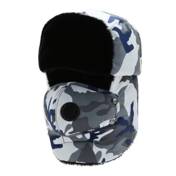 Winter Warm Earflap Bomber Hat with Scarf