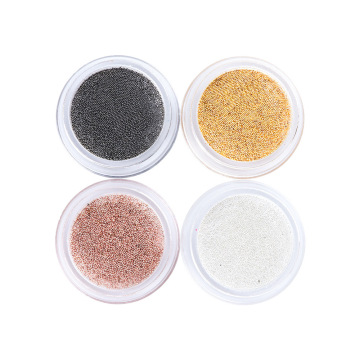 Wholesale Metal Nail Decorations: Steel Balls, Gold/Silver Rose Rhinestones, and Caviar Beads for Nail Art