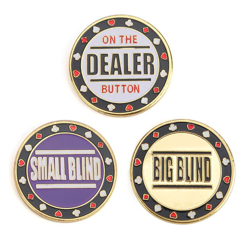 Metal Chip Poker Buttons