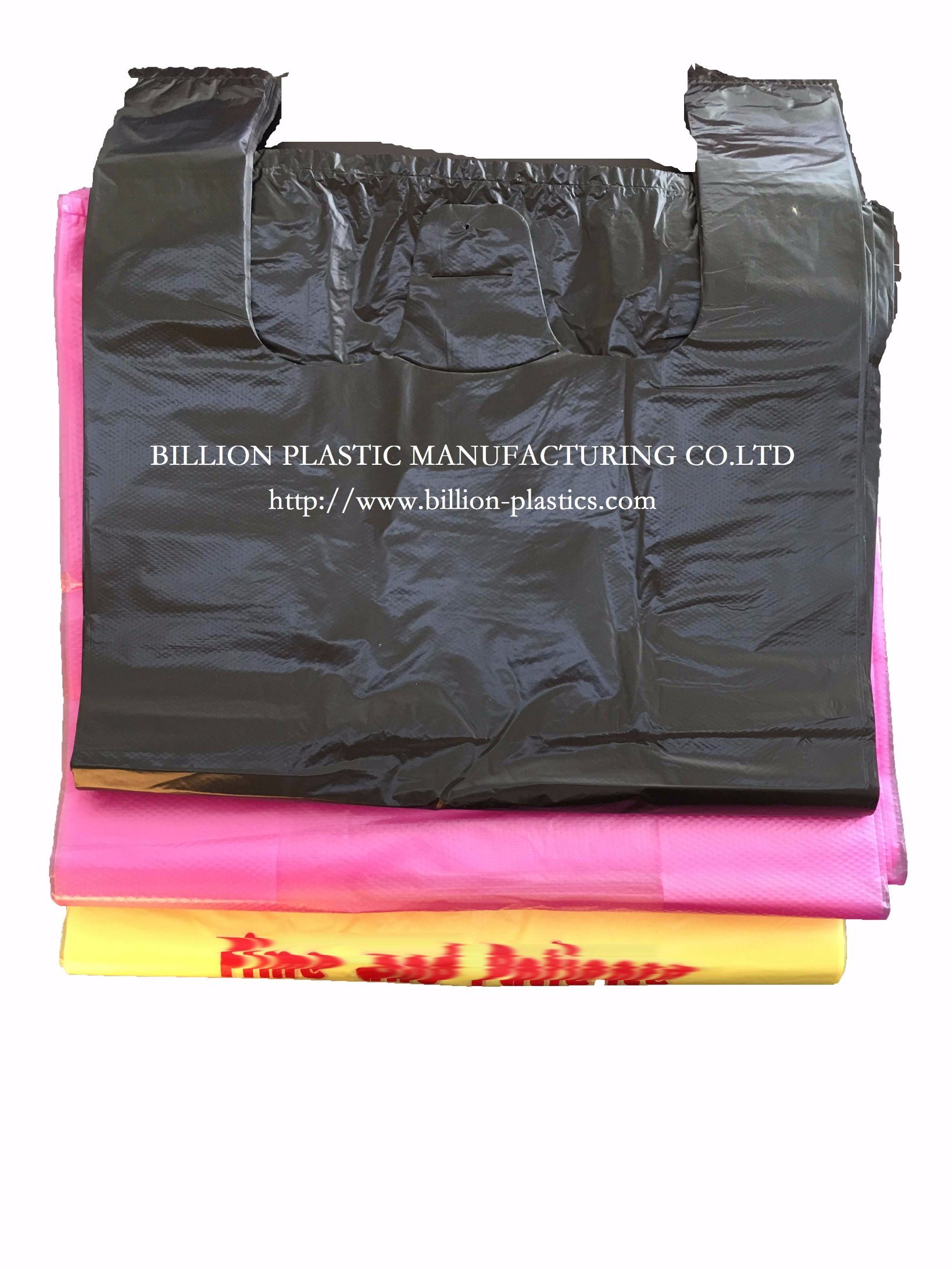 Colorful T-Shirt Bag Carrier Bag Plastic Mulch Film Grocery Bag