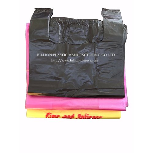 Colorful T-Shirt Bag Carrier Bag Plastic Mulch Film Grocery Bag
