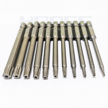 T6-T40 Torx Screwdriver Bits Kit with 6.35mm Hex Shank