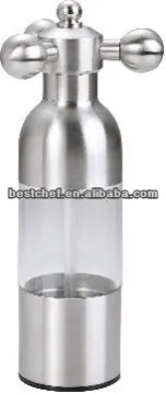 stainless steel Tuo-shaped boat Salt/pepper mill