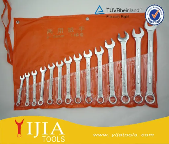14pcs combination spanner set 8-24mm