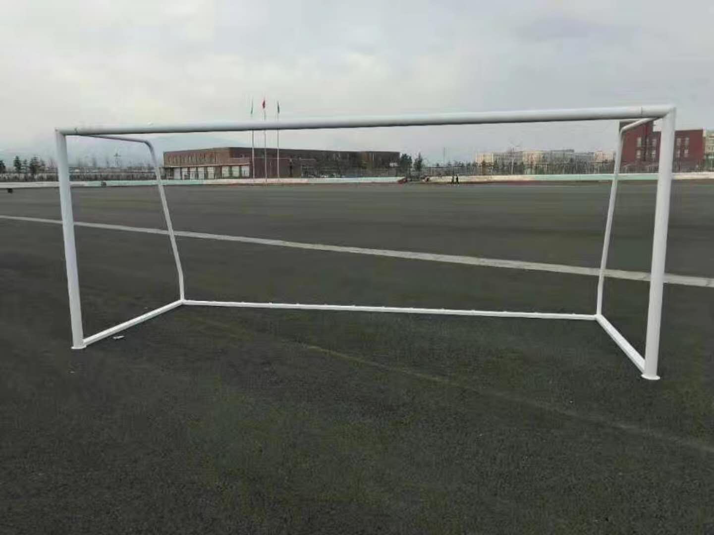 Steel movable 11 player football goal