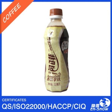 Latte Coffee Beverage with milk in PET