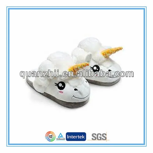 Plush animal slippers for women or kids