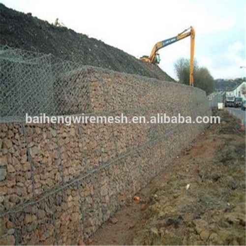 Heavy hexagonal mesh for slope protection