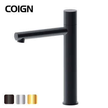 Cool Start Black Vessel Sink Faucet
