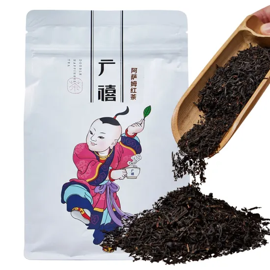Guangxi Origin 500g Assam Black Loose Tea for Commercial Use in Lemon Tea, Hong Kong Style Bubble Tea, and Coffee Shops