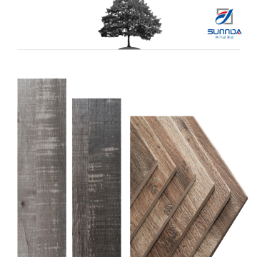 3d Digital printing wood plank look porcelain tile 6x36 grey,timber ash wooden look ceramic floor tiles gray color