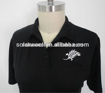 Merino Wool Polo T-shirt Top for Men