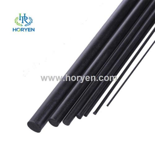 Pultruded Tube And Rod High strength flexible pultruded carbon fibre pole rod Factory