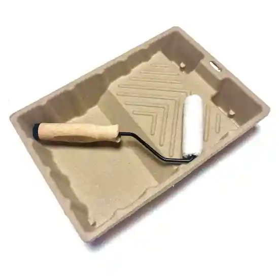 Eco friendly recycled paper roller paint tray