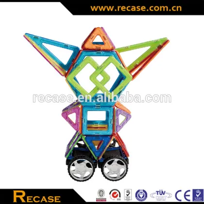 DIY plastic magnetic toy, playmags building block, magformer toy