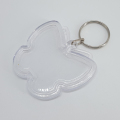 Bướm tùy chỉnh rõ ràng acrylic khung ảnh kỹ thuật số keyring