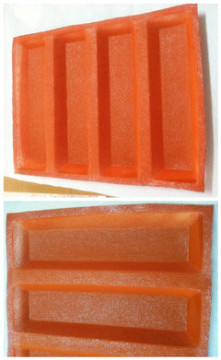 silicone perforated Bread Baking Forms 4 channels Sub roll bread baking tray woven glass fabric bread mold