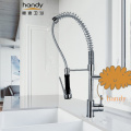 Rotatable spring Pull Out Kitchen Sink Mixer Tap