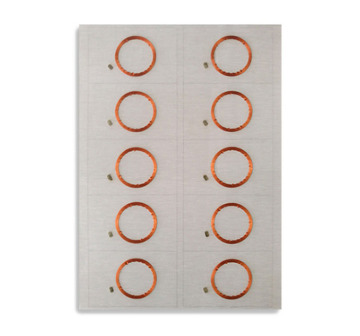 Custom Design RFID Smart Card Inlays with 125KHz Chip, Copper Coil Antenna, and Prelaminated PVC Sheet
