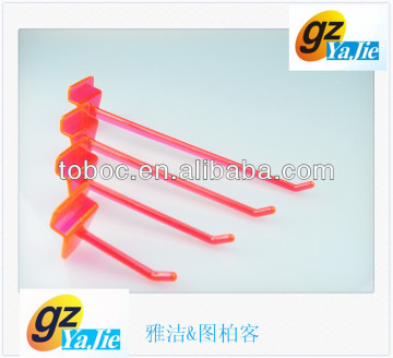 quality style cloth plastic slatwall display hooks