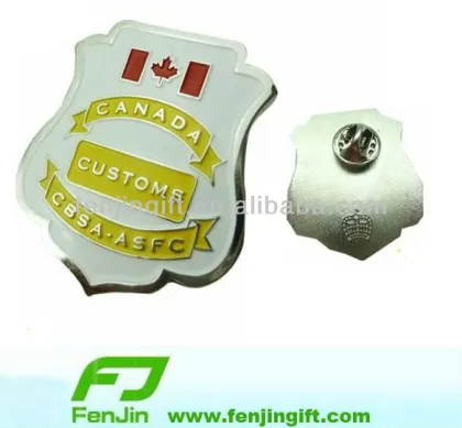 Canada custom metal pin badge factory