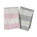 Blending Thermal Blankets Cotton Bamboo Blend Yarn Dyed Stripe Plain Blanket Supplier