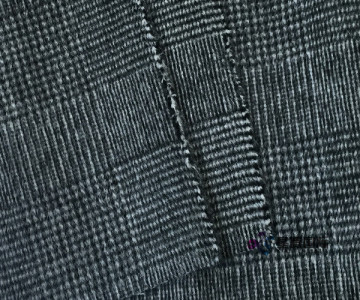 New Houndstooth Lattice Wool Blended Fabric